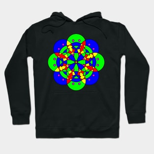 Colorful Smiley Frowny Faces Hoodie